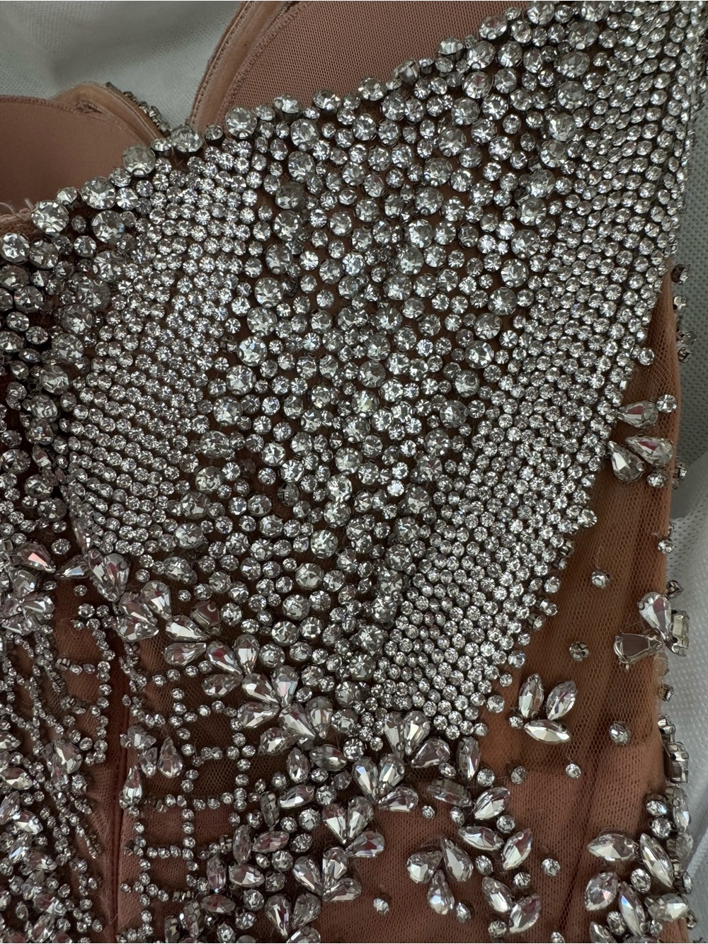 Portia and Scarlett Strapless Mini Dress with Silver Beaded Fringe - Picture 14 of 16